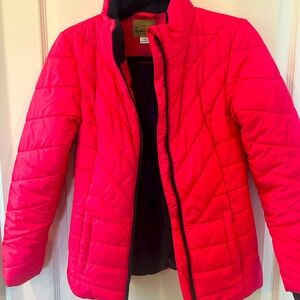 Pink girl puffer jacket